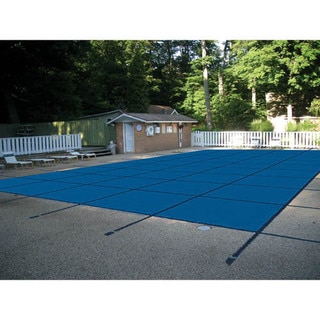 WATERWARDEN 'Made to Last' 16 x 30 ft. Rectangle Mesh In-ground Pool Safety Cover for 14 x 28 ft. Pools