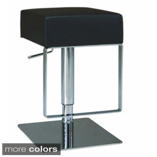Somette Brushed Stainless Steel Adjustable Height Swivel Stool