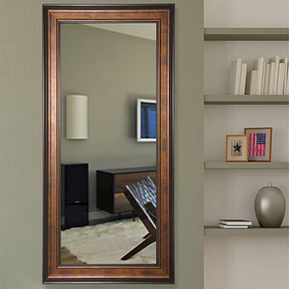 American Made Rayne Bronze and Black 33.75 x 68.75-inch Tall Vanity Wall Mirror