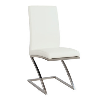 Somette White Z-frame Contemporary Side Chair (Set of 4)