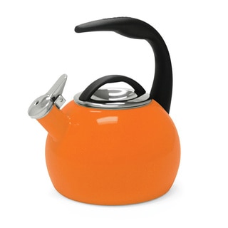 Chantal 40th Anniversary Orange 2-quart Enamel-on-Steel Tea Kettle