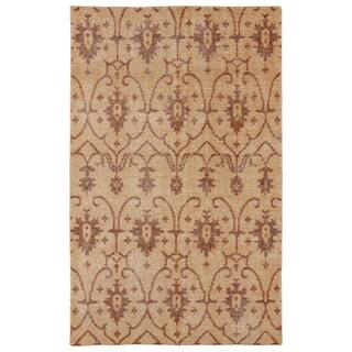 Hand-Knotted Vintage Replica Paprika Wool Rug (5'6 x 8'6)