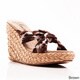 Nvy Angels Women's Tie Dye Slip-On Wedge Platform Sandals - Thumbnail 1