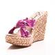 Nvy Angels Women's Tie Dye Slip-On Wedge Platform Sandals - Thumbnail 5