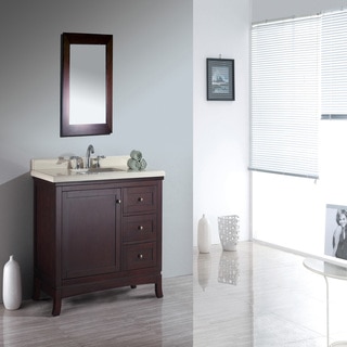 OVE Decors Valega 42-inch Tobacco Brown Single Sink Bathroom Vanity