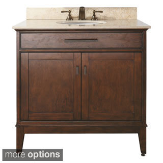 Avanity Madison 36-inch Single Vanity in Tobacco Finish with Sink and Top