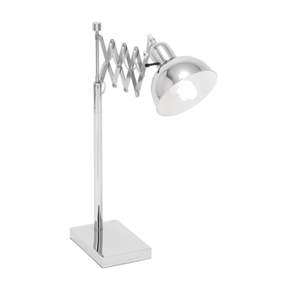 Classic Adjustable 1-light Polished Nickel Task Table Lamp