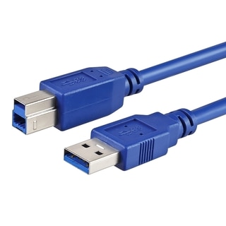 INSTEN 15 ft. Superspeed USB 3.0 A to USB B M/ M Printer Cable Cord