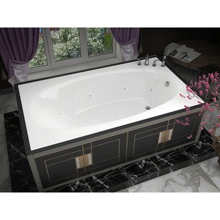 Mountain Home Ouray 36x72-inch Acrylic Whirlpool Jetted Drop-in Bathtub