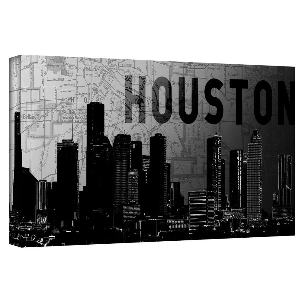 ArtWall Art Sandcraft "Houston" Gallery-Wrapped Canvas