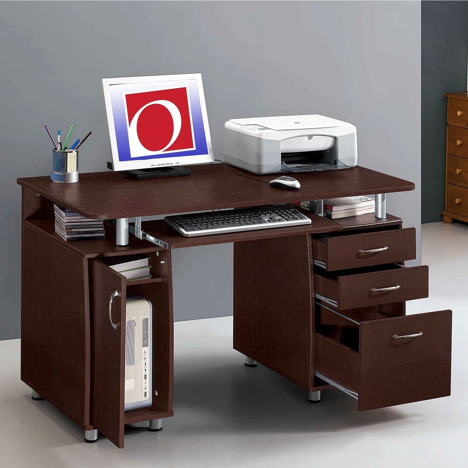 Modern Designs Multifunctional Office Desk with File Cabinet