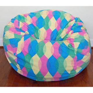 Color Drops Anti-Pill Fleece Washable Bean Bag Chair