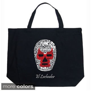 LA Pop Art Luchador Wrestling Mask Shopping Tote Bag