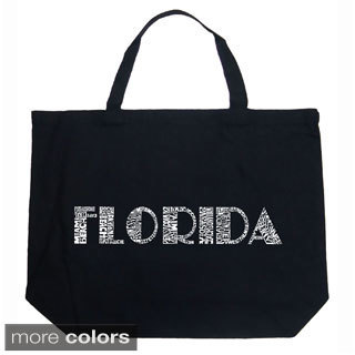 LA Pop Art Florida Cities Shopping Tote Bag