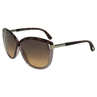 Tom Ford Women's 'FT0327 Abbey 56B' Havana/Grey Sunglasses