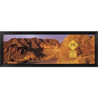 'Gates Pass Road Tucson Mountain Park Arizona ' Framed Panoramic Photo