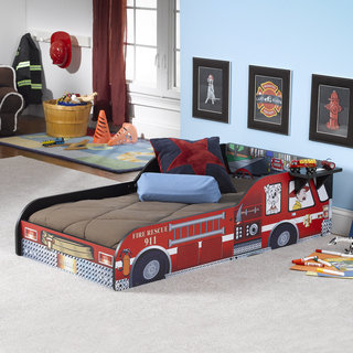 Fire Truck Red Toddler Bed