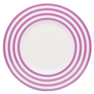 Red Vanilla Freshness Mix & Match Lines 9-inch Violet Salad Plates (Set of 6)