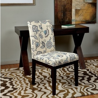 Parsons Paisley/ Scroll Floral Upholstered Armless Chair