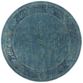 Safavieh Antiqued Vintage Turquoise Viscose Rug (6' Round)