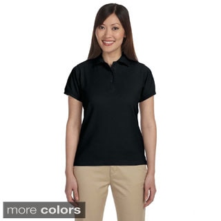 Harriton Women's Blend-Tek Short Sleeve Polo Shirt