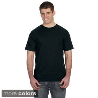 Men's Ringspun Solid Color Short Sleeve Cotton T-shirt