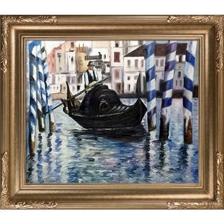 Edouard Manet 'The Grand Canal, Venice II ' Hand Painted Framed Canvas Art
