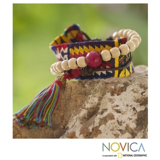 Handmade Cotton 'Almolonga Heritage' Bracelet (Guatemala)