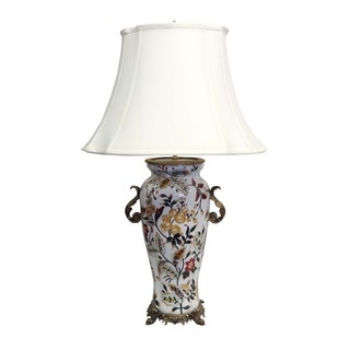 Savannah White Floral Table Lamp