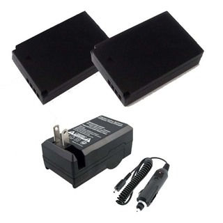 Two Halcyon 2200mAH Lithium-ion Replacement Batteries and Charger Kit for Canon LP-E12 Bundle