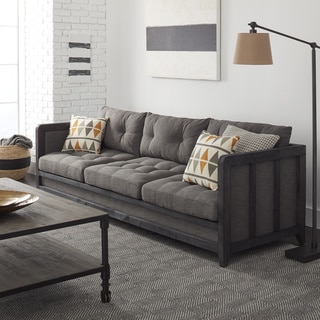 Creston 94-inch Smoke Linen Sofa