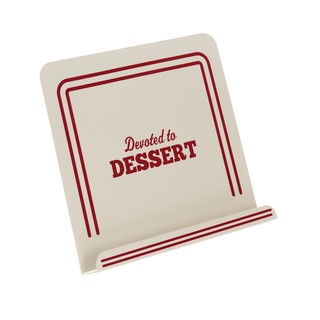 Cake Boss Countertop Accessories 'Devoted To Dessert' Cream Metal Cookbook Stand