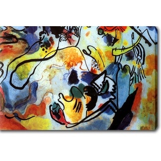 Wassily Kandinsky 'The last judgment y' Oil on Canvas Art