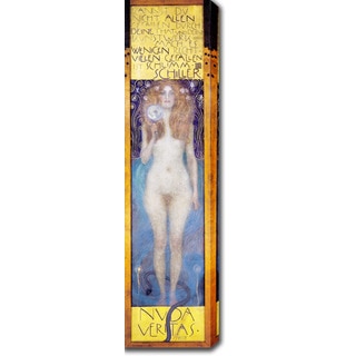 Gustav Klimt 'Nuda Veritas' Oil on Canvas Art