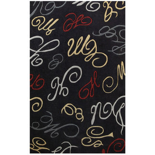 Hand-tufted Symphony Abstract Swirls Rug (6.7' x 9.6')