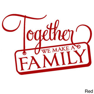 'Together We Make a Family' Vinyl Wall Decal