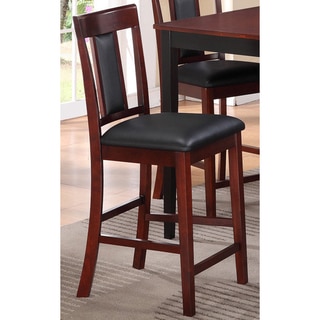 Two-tone Cherry/ Black Dining Chairs (Set of 2)