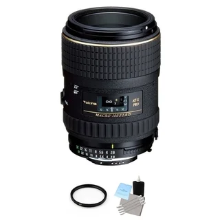 Tokina 100mm f/2.8 AT-X M100 AF Pro D Macro Autofocus Lens for Nikon AF-D Bundle