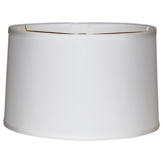 Crown Lighting Off-white Linen Wide Width Drum Lampshade