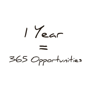 365 Opportunities in One Year Quote Vinyl Wall Art