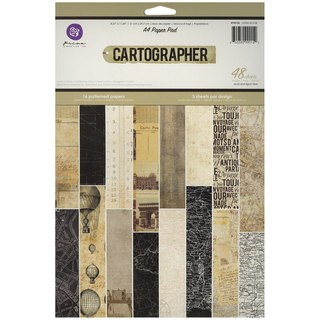 Cartographer Paper Pad A4 48/Sheets-16 Single-Sided Patterns/3 Each