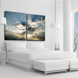 Christopher Doherty 'Cloud Escape I' Canvas Wall Art (Set of 2)