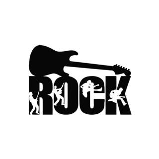 Rock Music Logo Decor Vinyl Wall Art