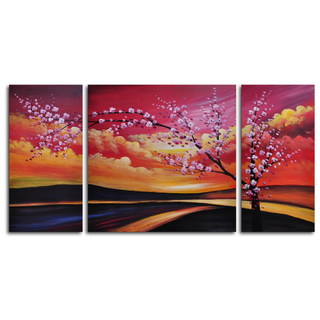 Hand-painted 'Painted Sky' Oil Painting