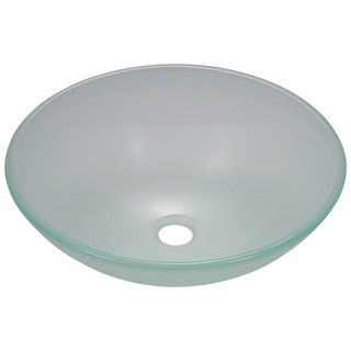 Polaris Sinks P206 Frosted Glass Vessel Sink