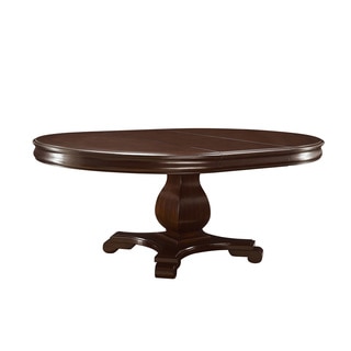 Coaster Company Harris Cherry Pedestal Dining Table with Leaf