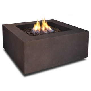 Real Flame Baltic Square Kodiak Brown 36 in. W x 36 in. L x 14.75 in. H Square LP Fire Table