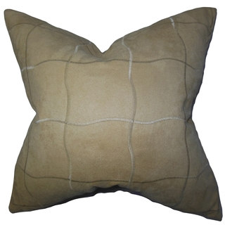 Afra Suede Solid Down Filled Throw Pillow