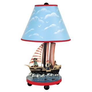 Guidecraft Hand-painted Pirate Table Lamp