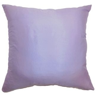 Desdemona Lavender Solid Feather and Down Filled Throw Pillow